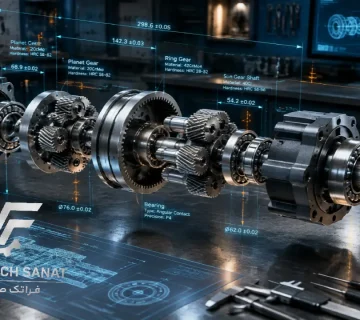 مدیریت خطای ابعادی و انباشتگی تلرانس در دمونتاژ گیربکس صنعتی